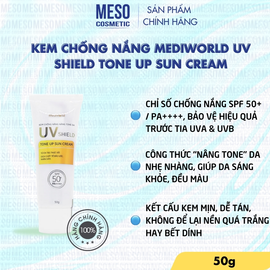 Kem chống nắng Mediworld UV Shield Tone Up Sun Cream